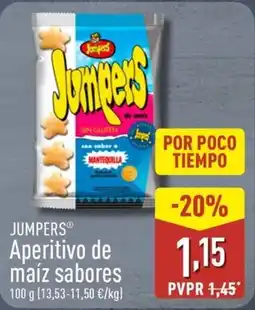 ALDI JUMPERS Aperitivo de maíz sabores oferta