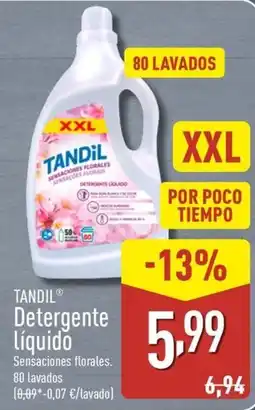 ALDI TANDIL Detergente liquido oferta