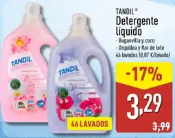 ALDI TANDIL Detergente Líquido oferta