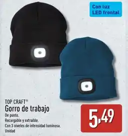 ALDI TOP CRAFT Gorro de trabajo oferta