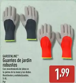 ALDI GARDENLINE Guantes de jardín robustos oferta