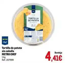 Makro Chef select - tortilla de patata sin cebolla oferta