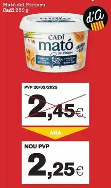 Sorli Ara - mato del pirineu oferta