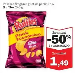 Sorli Ruffles - patates fregides gust de pernil xl oferta