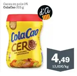 Sorli Cola cao - cacau en pols 0% oferta