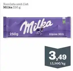 Sorli Milka - xocolata amb llet oferta