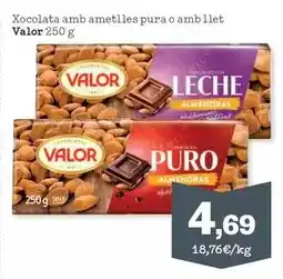 Sorli Valor - xocolata amb ametlles pura o amb llet oferta