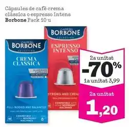 Sorli Borbone - capsules de cafe crema clássica o espresso intens oferta