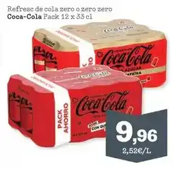 Sorli Coca-cola - refresc de cola zero o zero zero oferta