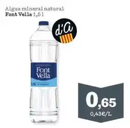 Sorli Font vella - aigua mineral natural oferta