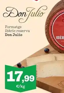 Sorli Iber - formatge ic reserva oferta