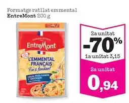 Sorli Entremont - formatge ratllat emmental oferta