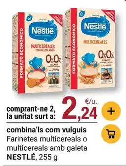 BonpreuEsclat Nestlé - farinetes multicereals o multicereals amb galeta oferta