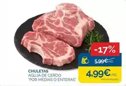 Supermercados La Despensa Chuletas aguja de cerdo oferta