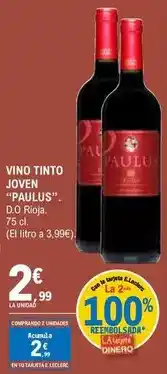 E.Leclerc Paulus - vino tinto joven oferta