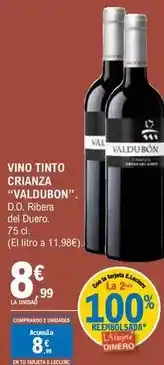 E.Leclerc Valdubón - vino tinto crianza oferta