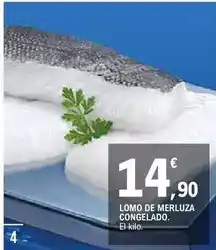 E.Leclerc Lomo de merluza congelado oferta