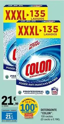 E.Leclerc Colon - detergente 135 cacitos oferta