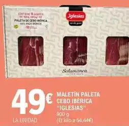 E.Leclerc Iglesias - maletín paleta cebo ibérica oferta