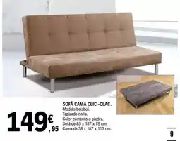 E.Leclerc Sofa cama clic-clac oferta