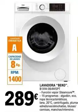 E.Leclerc Beko - lavadora b1xw-864wspt oferta