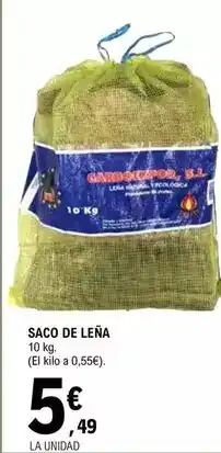 E.Leclerc Saco de leña oferta