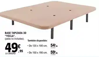E.Leclerc Base tapizada 3d yecla oferta