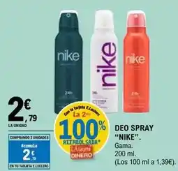 E.Leclerc Nike - deo spray. gama. 200 ml oferta