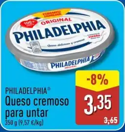 ALDI PHILADELPHIA Queso cremoso para untar oferta