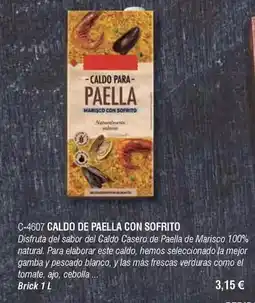 Abordo Disfruta - caldo de paella con sofrito oferta