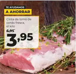 Alimerka Cinta de lomo de cerdo fresca oferta