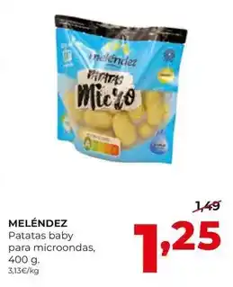 Melendez - patatas baby para microondas