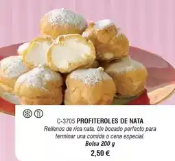 Abordo Perfecto - profiteroles de nata oferta