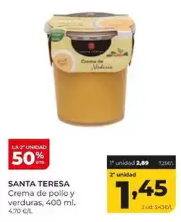 Alimerka Santa teresa - crema de pollo y verduras oferta