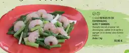 Abordo Revuelto de esparragos, ajos y gambas oferta