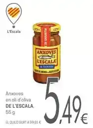 Valvi Supermercats Oli - anxoves en oli d'oliva oferta