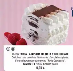 Abordo Comtessa - tarta laminada de nata y chocolate oferta