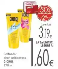 Valvi Supermercats Giorgi - gel fixador clean look o rissos oferta