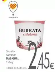 Valvi Supermercats Mas - burrata catalana oferta