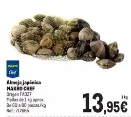 Makro Makro - chef almeja japonica oferta