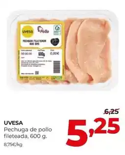 Alimerka Uvesa - pechuga de pollo fileteada oferta