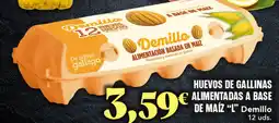 Gadis DEMILLO Huevos de gallinas alimentadas a base de maíz "l" oferta
