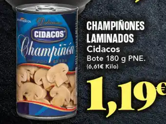 Gadis CIDACOS Champiñones laminados oferta