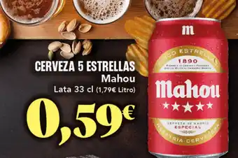 Gadis MAHOU Cerveza 5 estrellas oferta
