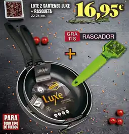 Gadis Lote 2 sartenes luxe + rasqueta oferta