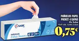 Gadis IFA SABE Pañuelos papel pocket 4 capas oferta