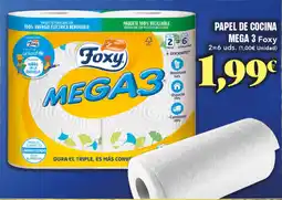 Gadis FOXY Papel de cocina mega 3 oferta
