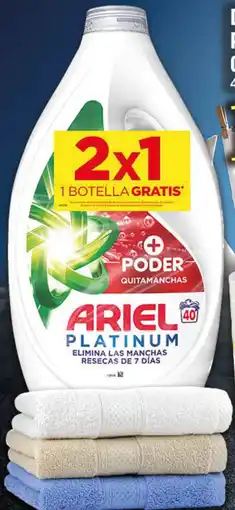Gadis ARIEL Detergente líquido platinum+poder quitamanchas oferta