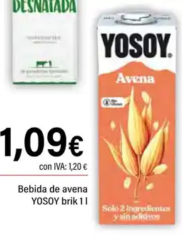 Cash Ifa YOSOY Bebida de avena oferta