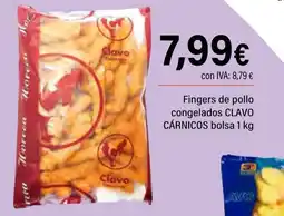 Cash Ifa CLAVO CÁRNICOS Fingers de pollo congelados oferta